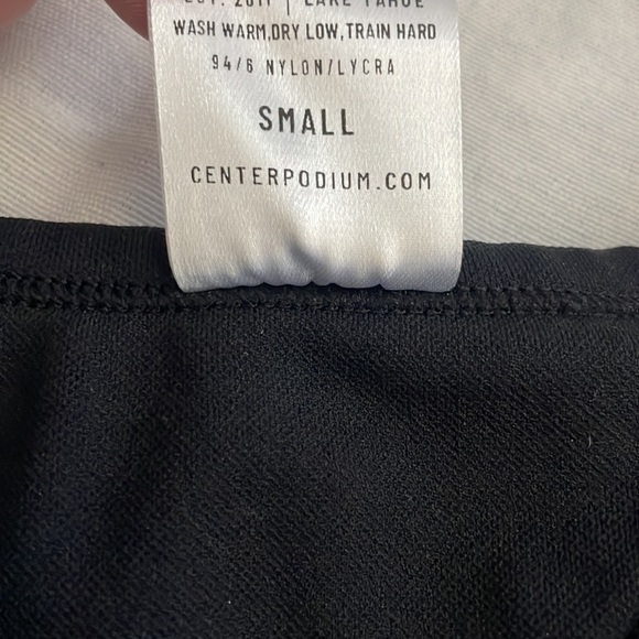 NWOT Womens First In Class Black Bra Top Center Podium - Picture 6 of 8